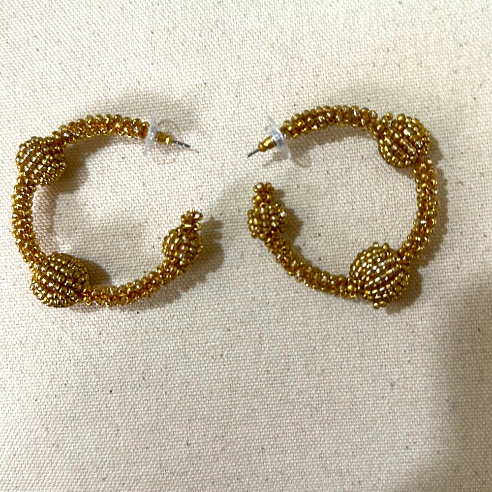 Long hoop earrings!